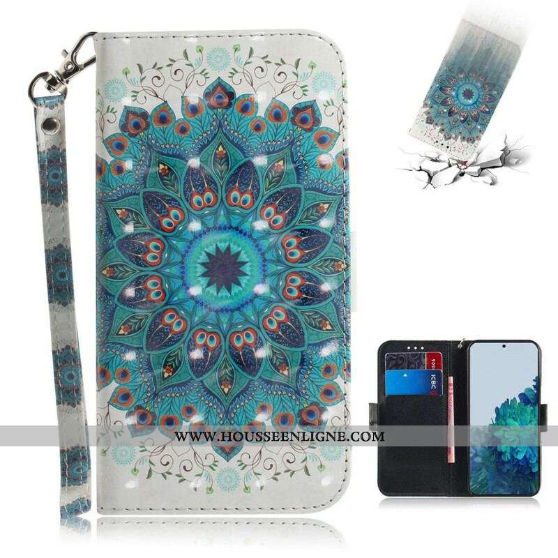 Housse Samsung Galaxy S21 5G Magistral Mandala à Lanière