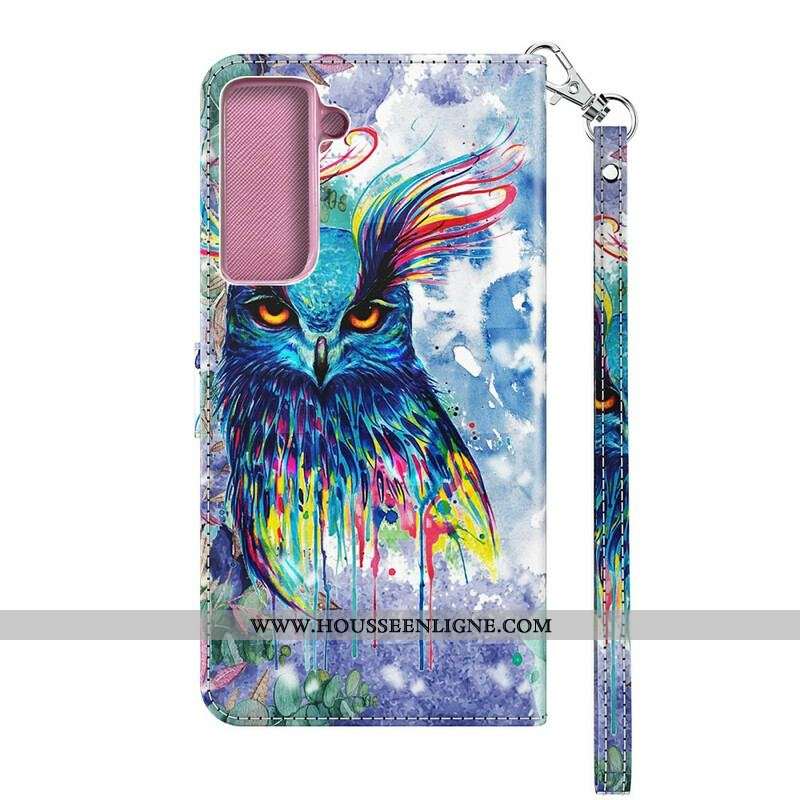 Housse Samsung Galaxy S21 5G Oiseau Aquarelle