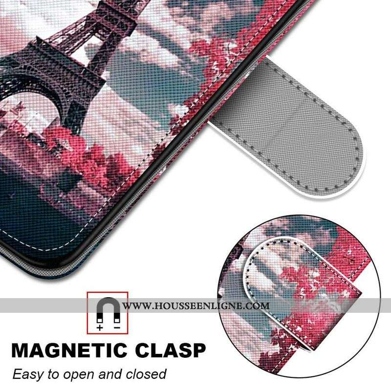 Housse Samsung Galaxy S21 5G Paris en Fleurs