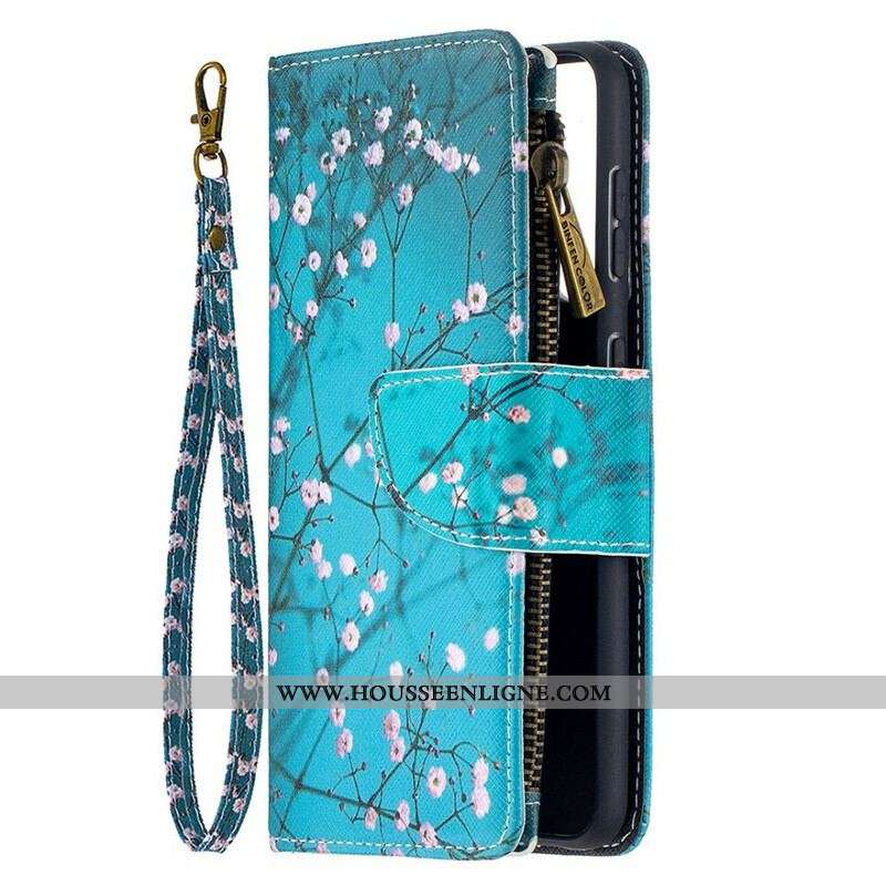 Housse Samsung Galaxy S21 5G Poche Zippée Arbre