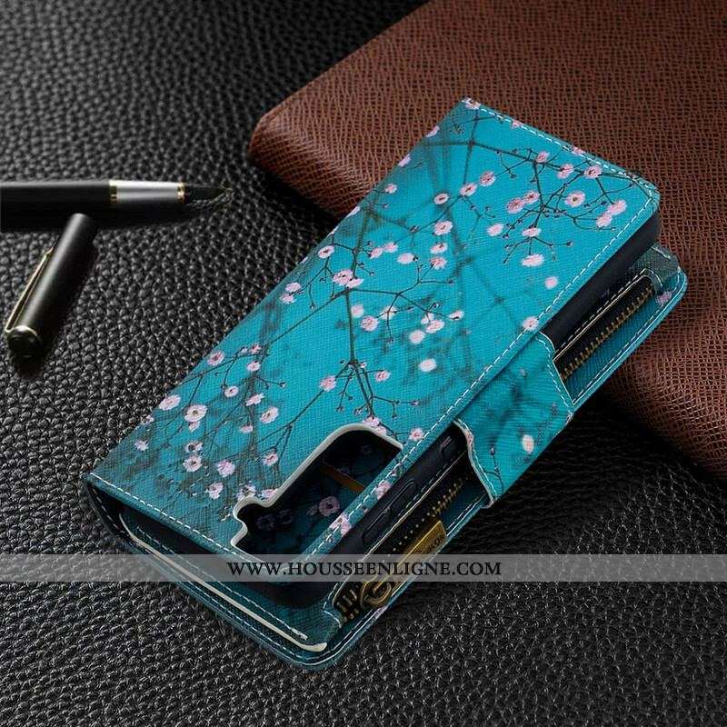 Housse Samsung Galaxy S21 5G Poche Zippée Arbre