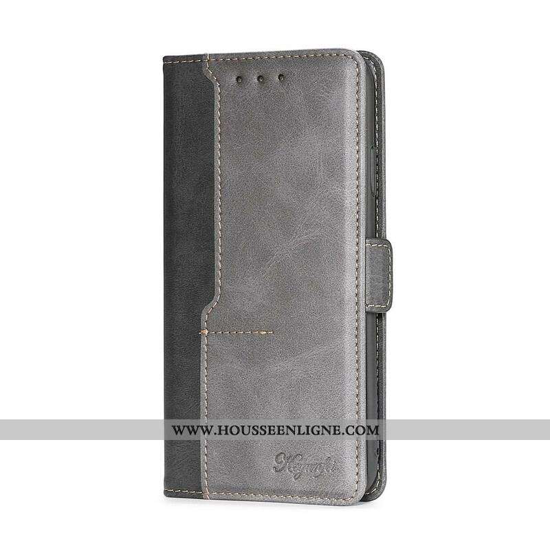 Housse Samsung Galaxy S21 5G Simili Cuir Bicolore