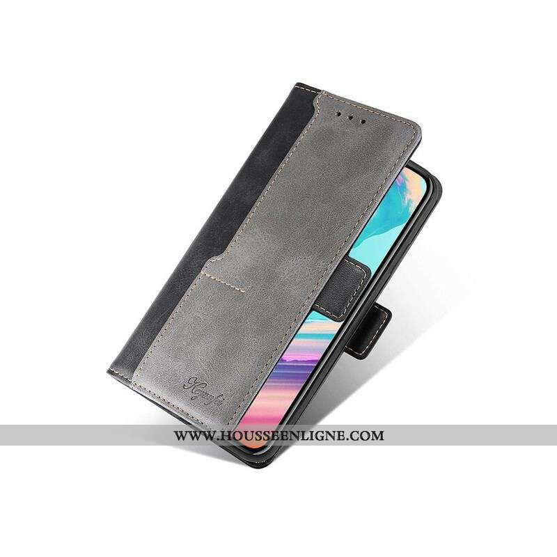 Housse Samsung Galaxy S21 5G Simili Cuir Bicolore