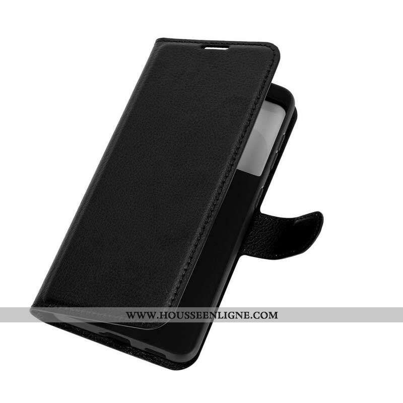 Housse Samsung Galaxy S21 5G Simili Cuir Litchi Classique