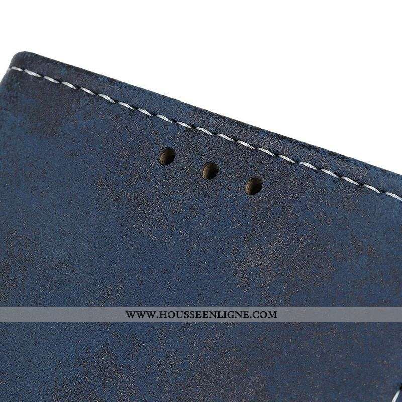 Housse Samsung Galaxy S21 5G Simili Cuir Vintage