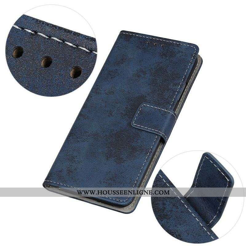 Housse Samsung Galaxy S21 5G Simili Cuir Vintage