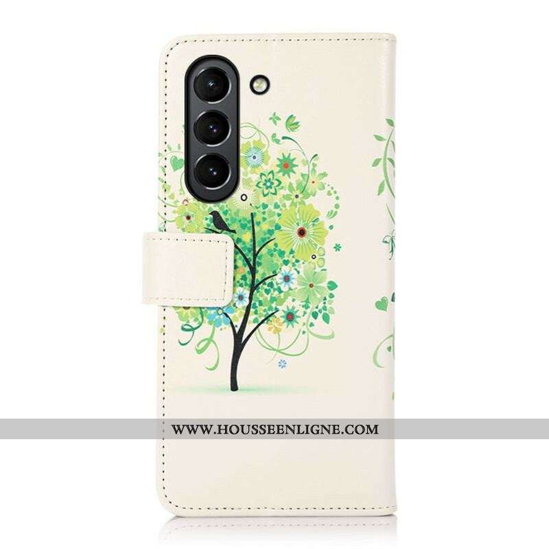 Housse Samsung Galaxy S21 FE Arbre Fleuri