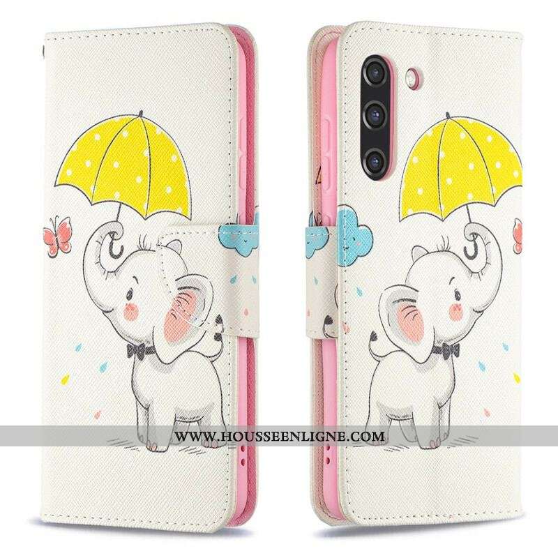 Housse Samsung Galaxy S21 FE Bébé Éléphant