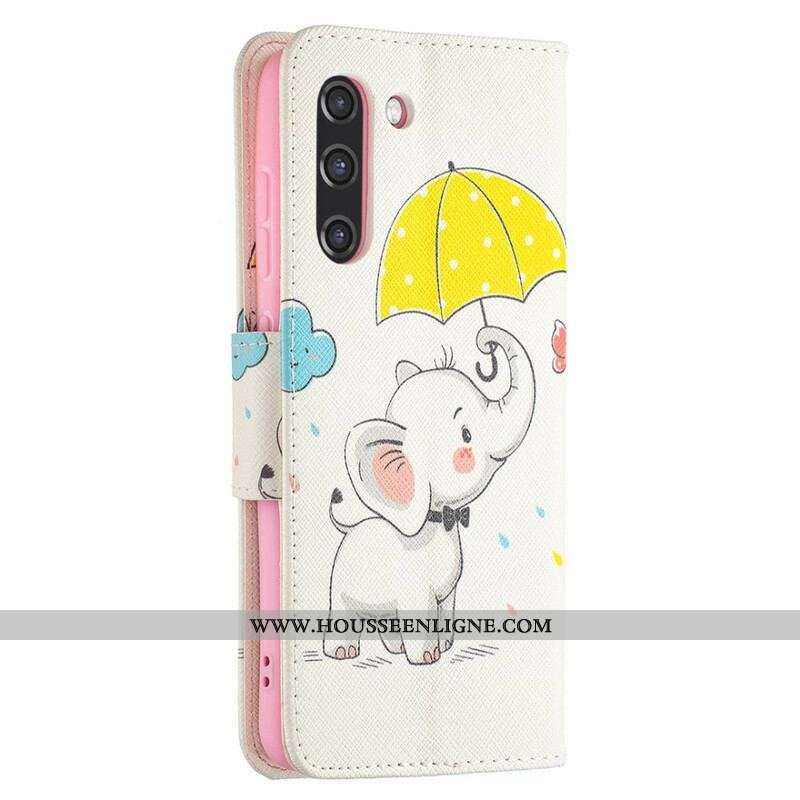 Housse Samsung Galaxy S21 FE Bébé Éléphant