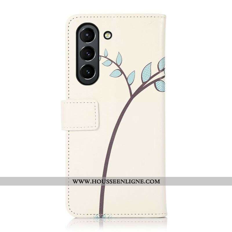 Housse Samsung Galaxy S21 FE Couple de Hiboux sur l'Arbre