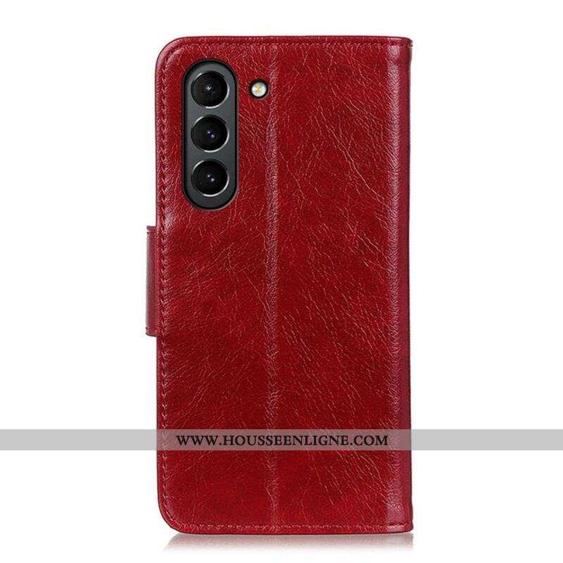 Housse Samsung Galaxy S21 FE Cuir Nappa Fendu