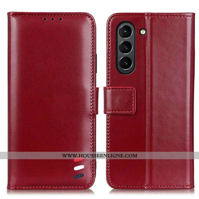 Housse Samsung Galaxy S21 FE Effet Cuir Tricolore
