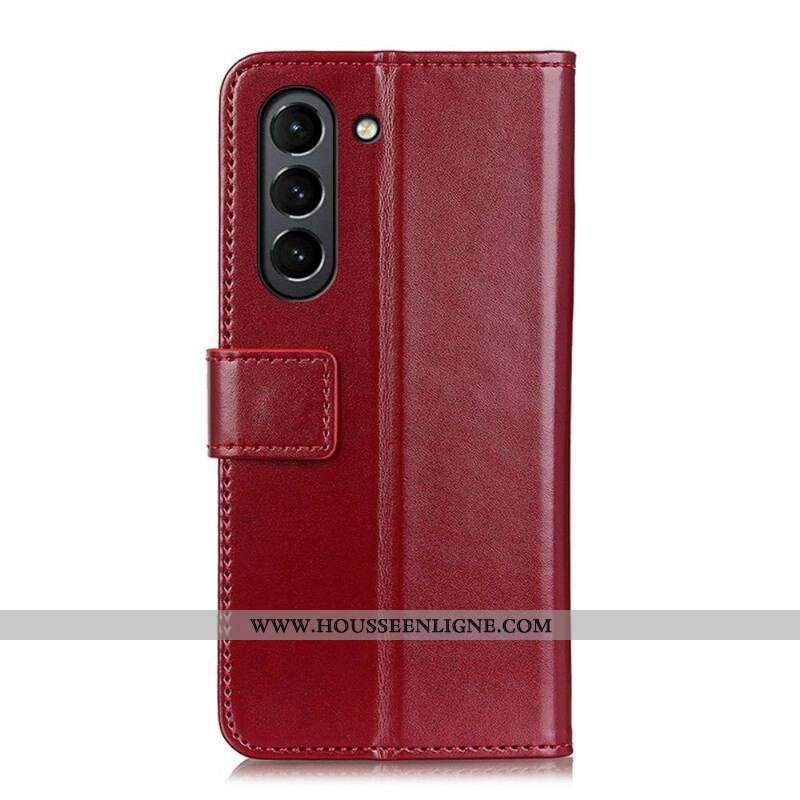Housse Samsung Galaxy S21 FE Effet Cuir Tricolore