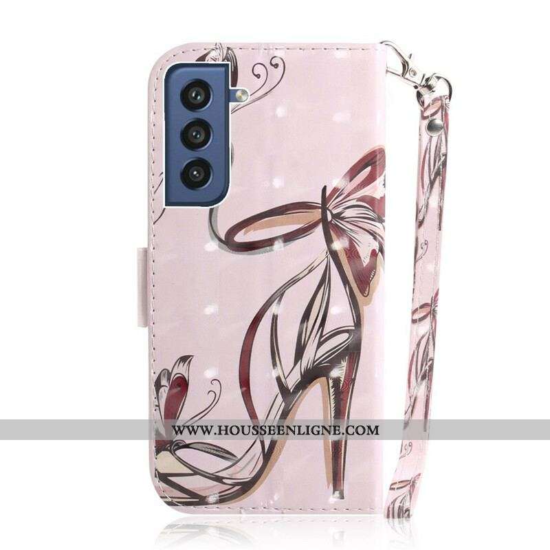 Housse Samsung Galaxy S21 FE Escarpin à Lanière