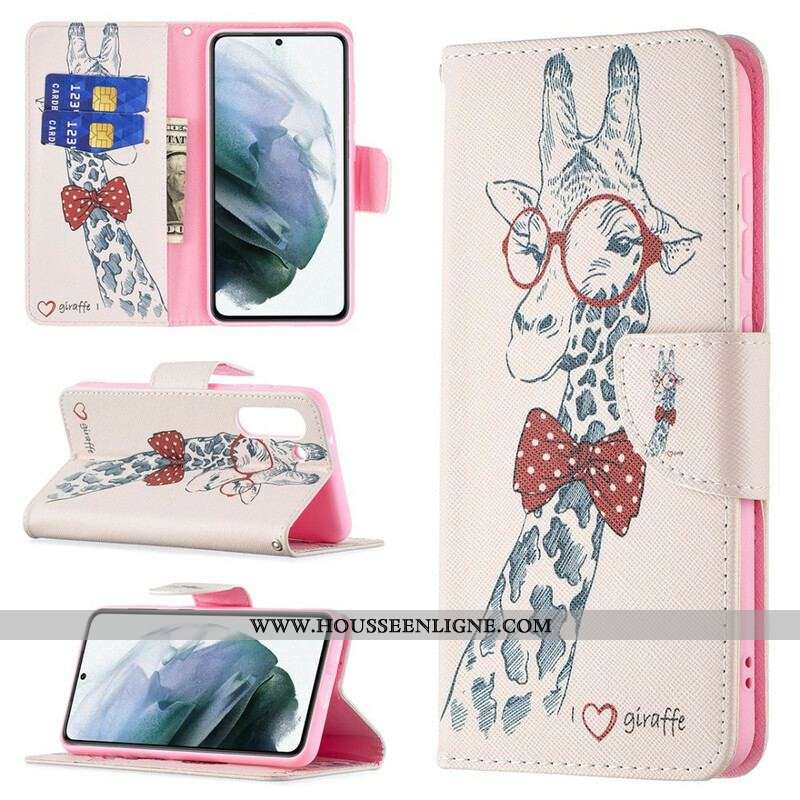 Housse Samsung Galaxy S21 FE Girafe Intello