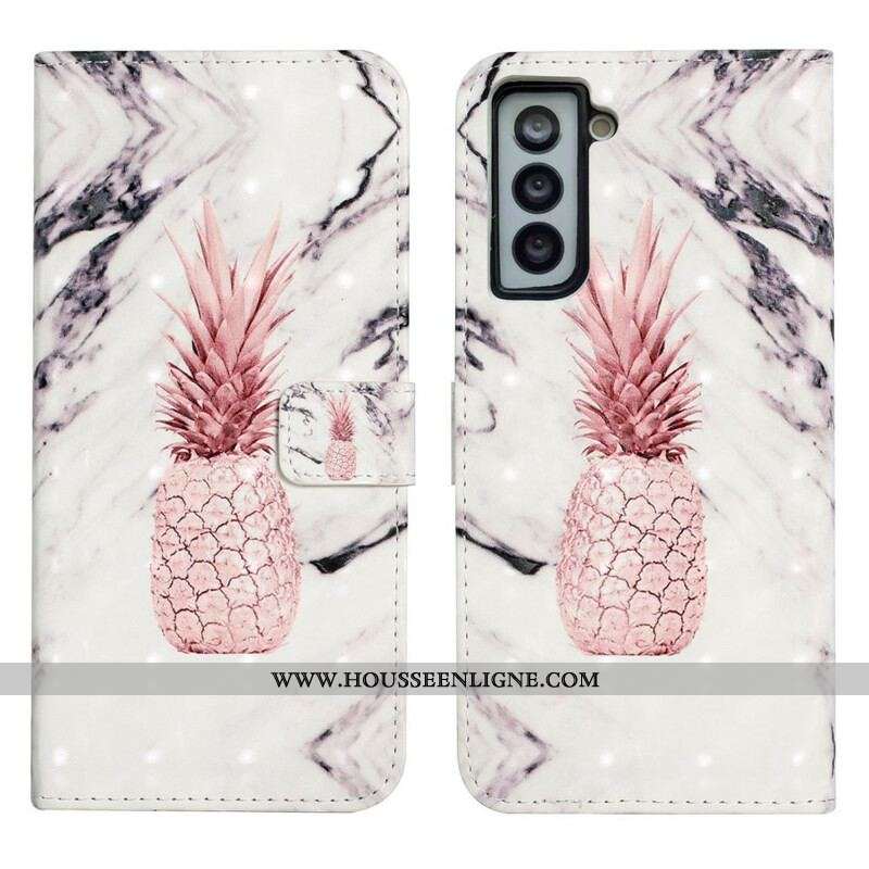 Housse Samsung Galaxy S21 FE Light Spot Ananas