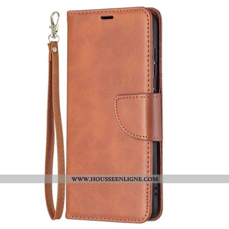 Housse Samsung Galaxy S21 FE Lisse Rabat Oblique