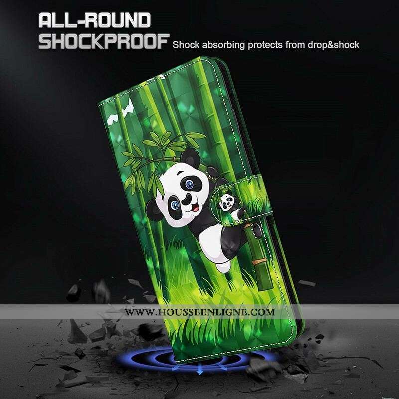 Housse Samsung Galaxy S21 FE Panda et Bambou