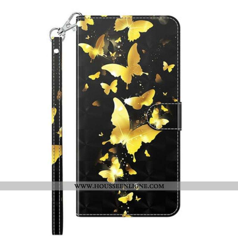 Housse Samsung Galaxy S21 FE Papillons Jaunes