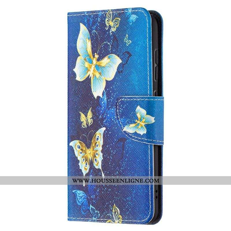 Housse Samsung Galaxy S21 FE Papillons Rois