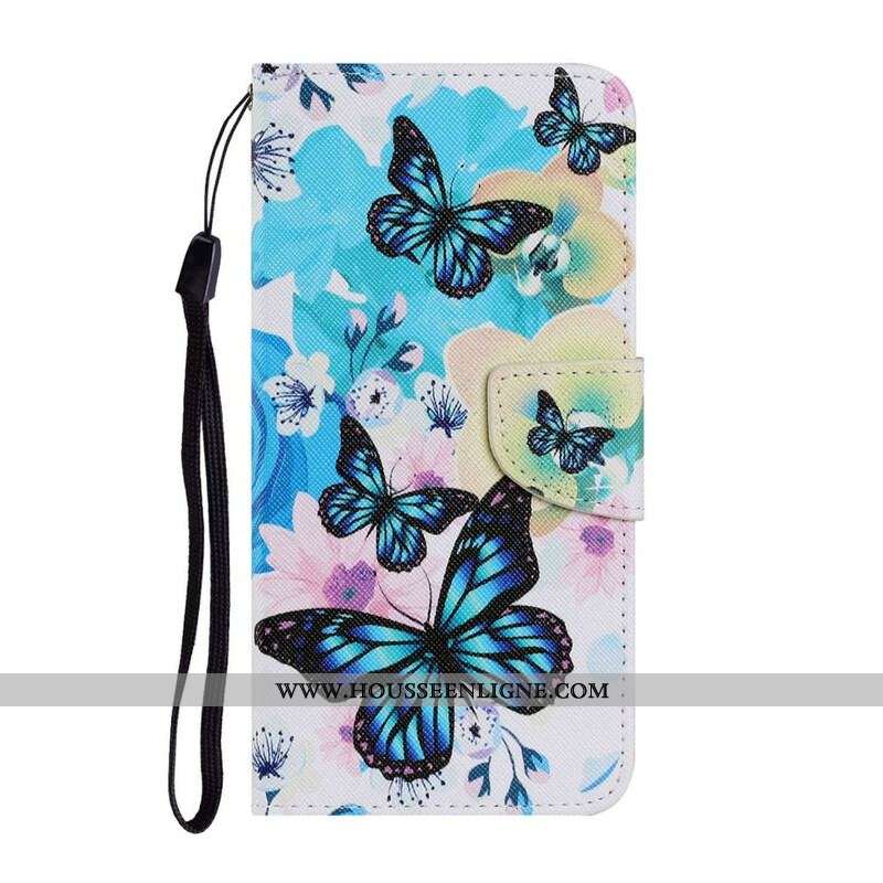Housse Samsung Galaxy S21 FE Papillons et Fleurs d'Été