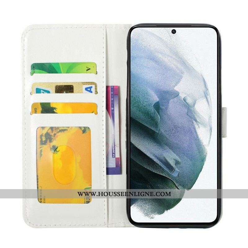 Housse Samsung Galaxy S21 FE Triangle en paillettes