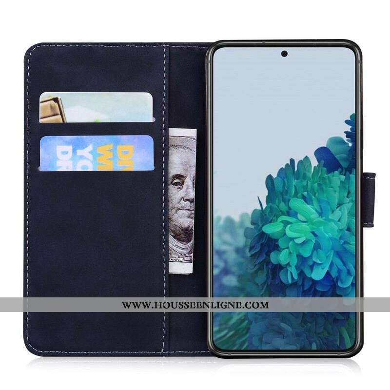 Housse Samsung Galaxy S21 Plus 5G Empreinte Face de Tigre