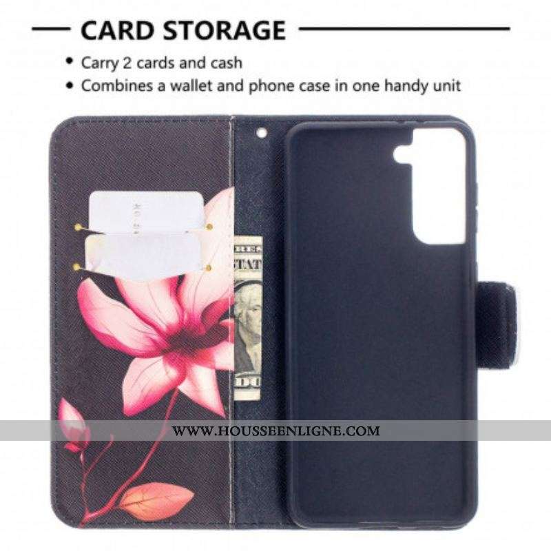 Housse Samsung Galaxy S21 Plus 5G Fleur Rose