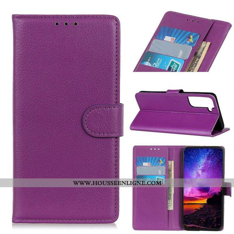 Housse Samsung Galaxy S21 Plus 5G Litchi Texture
