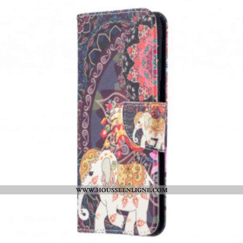 Housse Samsung Galaxy S21 Plus 5G Mandala Éléphants Ethniques