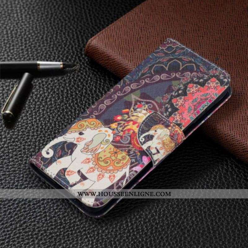 Housse Samsung Galaxy S21 Plus 5G Mandala Éléphants Ethniques