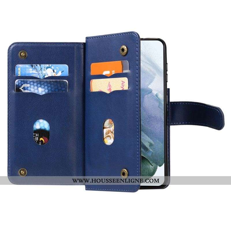 Housse Samsung Galaxy S21 Plus 5G Multi-fonctions 10 Porte-Cartes