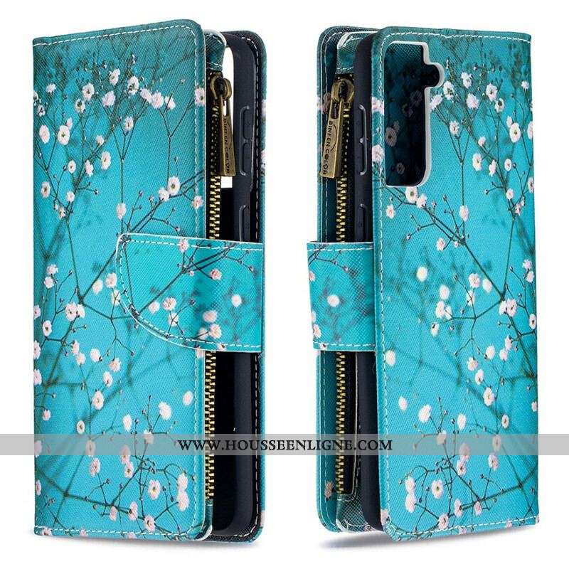 Housse Samsung Galaxy S21 Plus 5G Poche Zippée Arbre