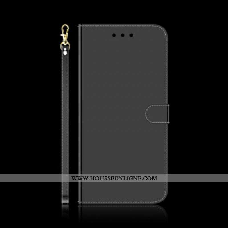 Housse Samsung Galaxy S21 Plus 5G Simili Cuir Couverture MIroir