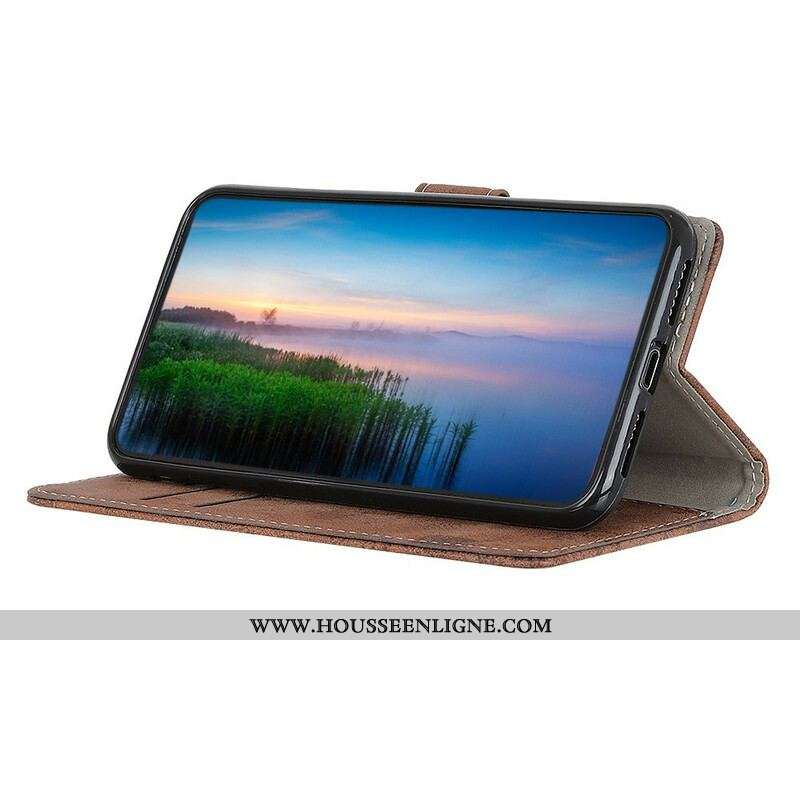 Housse Samsung Galaxy S21 Plus 5G Simili Cuir Vintage