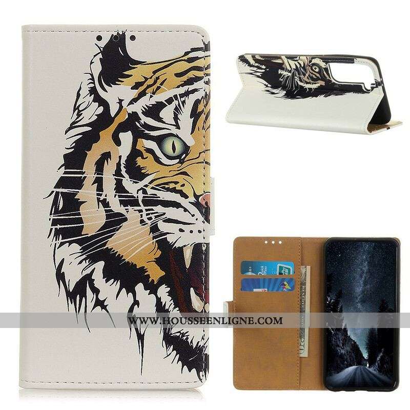 Housse Samsung Galaxy S21 Plus 5G Tigre Féroce