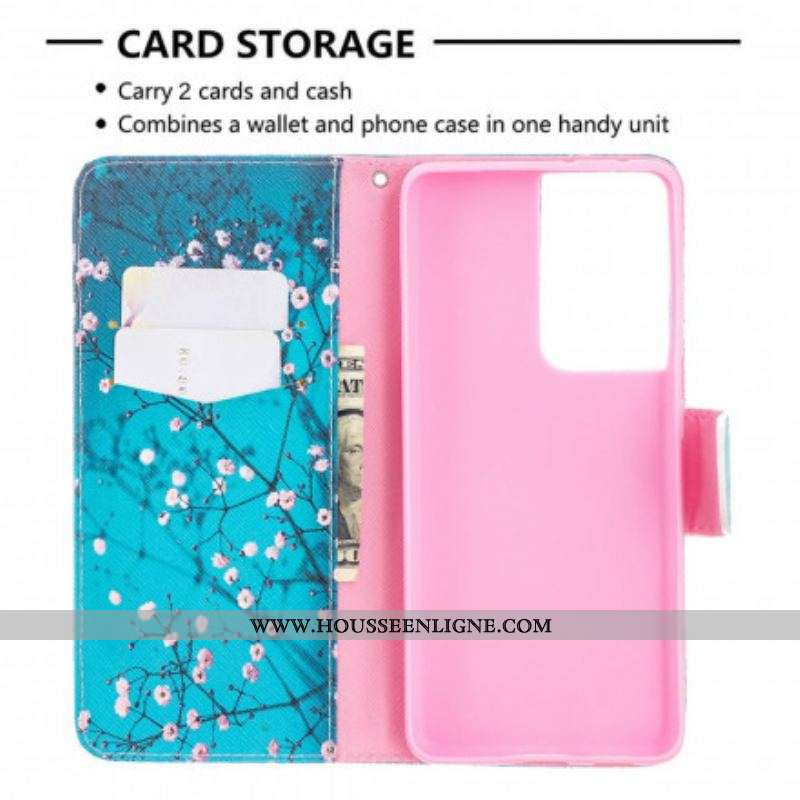 Housse Samsung Galaxy S21 Ultra 5G Arbre en Fleur