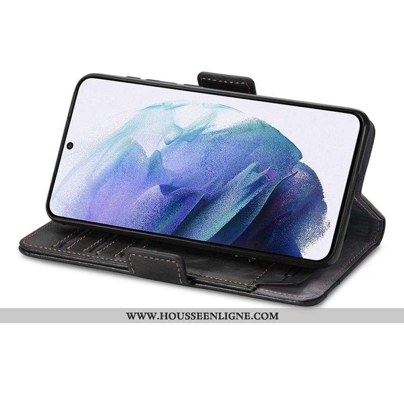 Housse Samsung Galaxy S21 Ultra 5G Bicolore Double Fermoir CaseneO