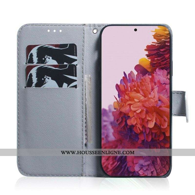 Housse Samsung Galaxy S21 Ultra 5G Branche d'Arbre Fleuri