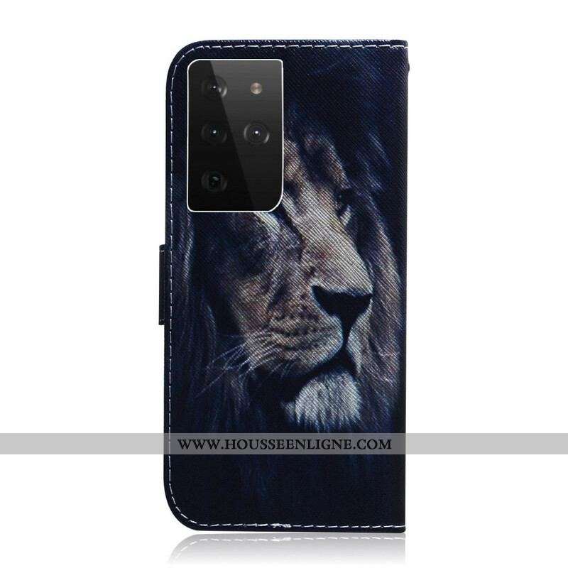 Housse Samsung Galaxy S21 Ultra 5G Dreaming Lion