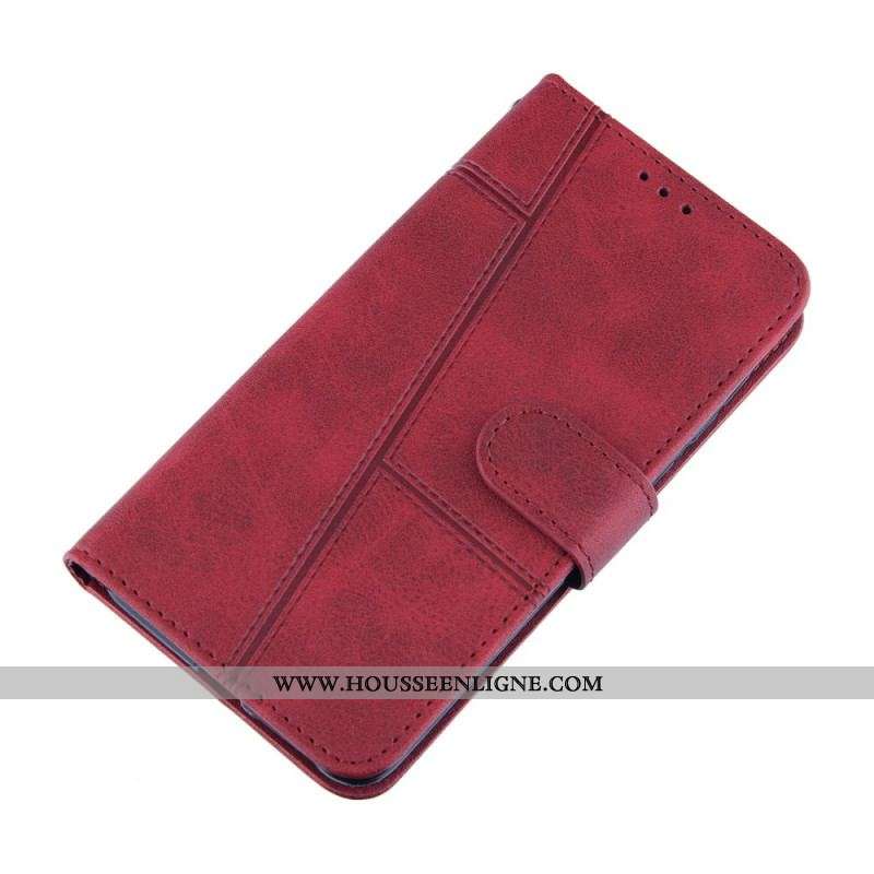 Housse Samsung Galaxy S21 Ultra 5G Effet Cuir Géo à Lanière