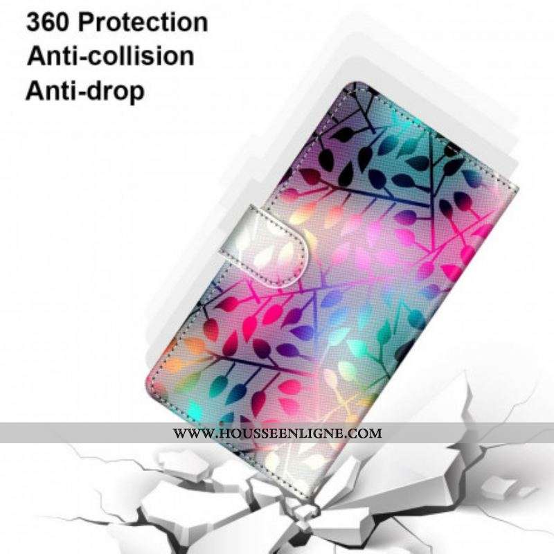 Housse Samsung Galaxy S21 Ultra 5G Feuilles Néons