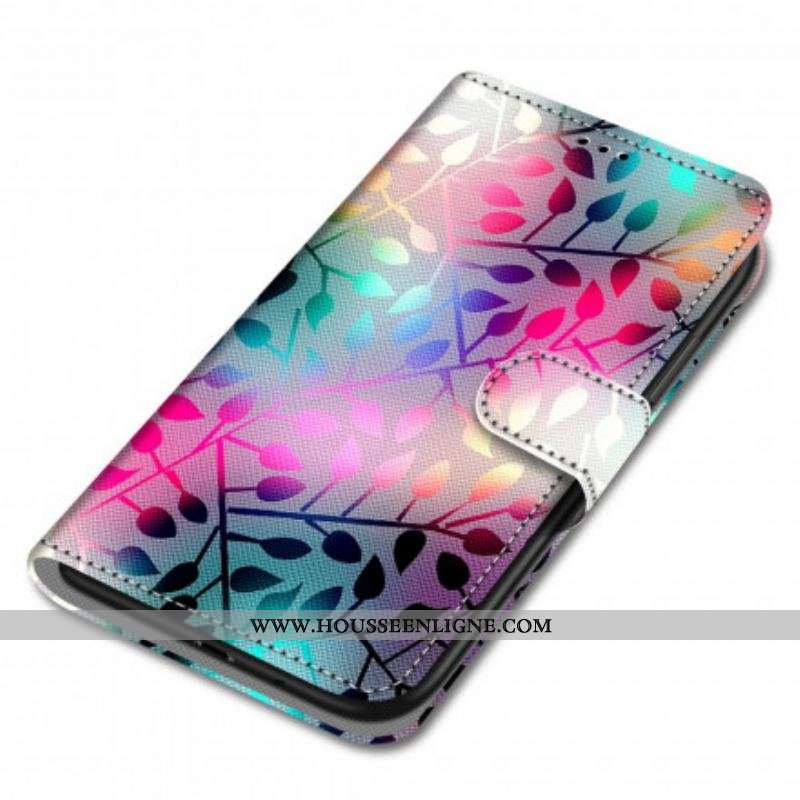 Housse Samsung Galaxy S21 Ultra 5G Feuilles Néons