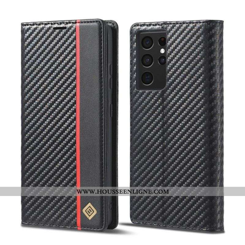 Housse Samsung Galaxy S21 Ultra 5G Fibre Carbone LC.IMEEKE