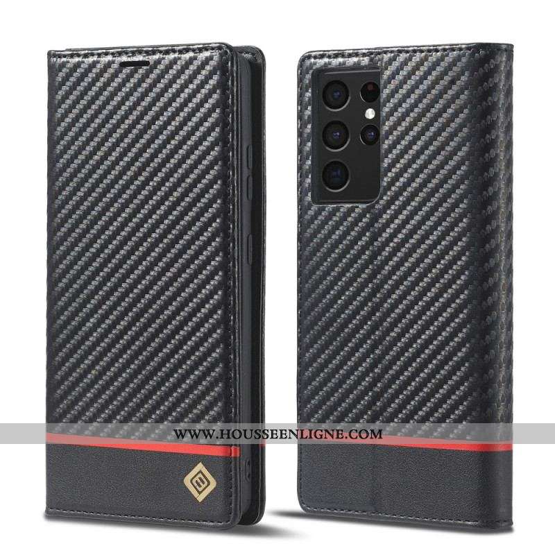 Housse Samsung Galaxy S21 Ultra 5G Fibre Carbone LC.IMEEKE