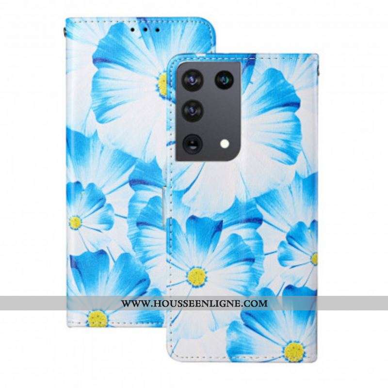 Housse Samsung Galaxy S21 Ultra 5G Fleurs en Folies