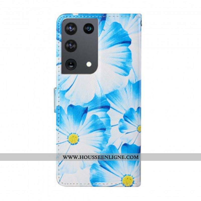 Housse Samsung Galaxy S21 Ultra 5G Fleurs en Folies