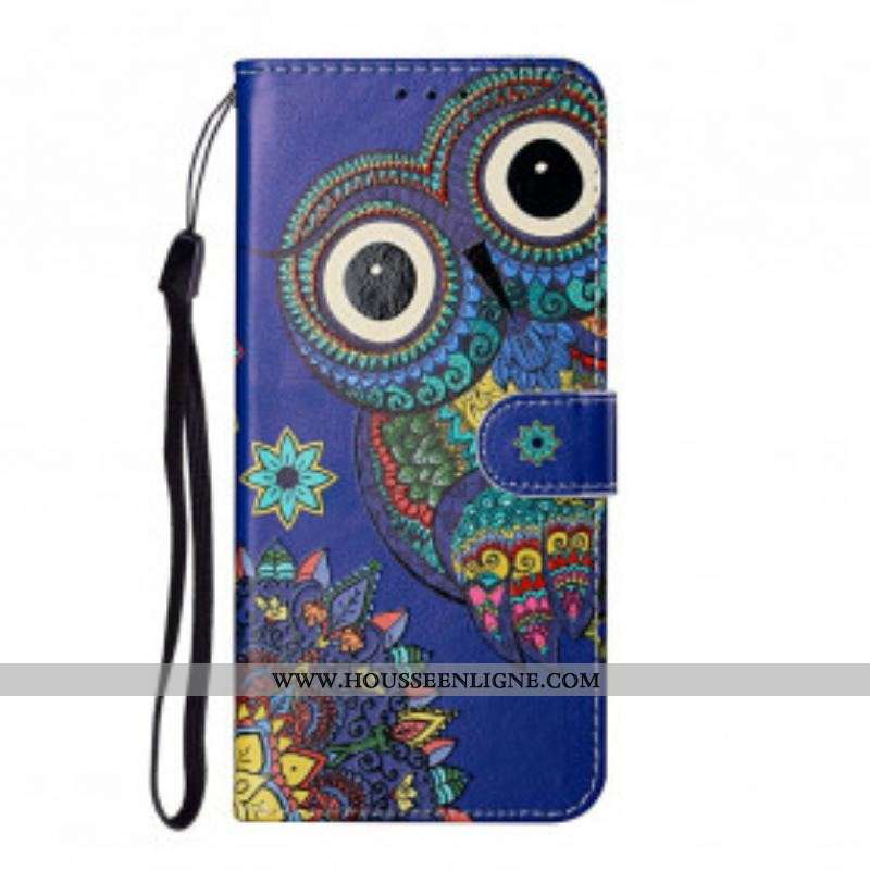 Housse Samsung Galaxy S21 Ultra 5G Hibou en Mandala