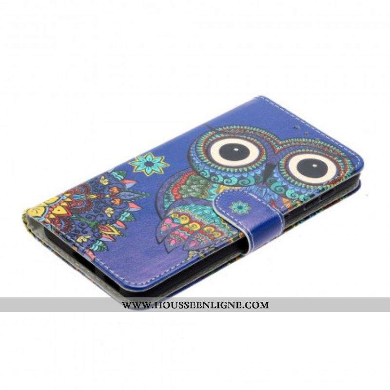 Housse Samsung Galaxy S21 Ultra 5G Hibou en Mandala