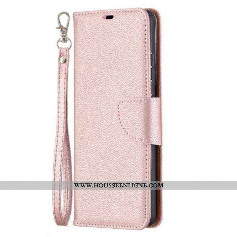 Housse Samsung Galaxy S21 Ultra 5G Litchi Rabat Oblique